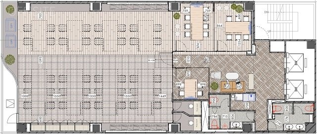 東日本橋セントラルプレイス6F 間取り図