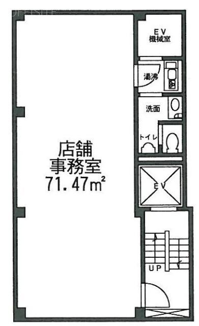 ヴィラアート四谷ビルB1F 間取り図