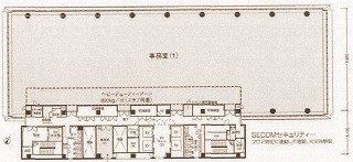 トルナーレ日本橋浜町・オフィス棟ビル5F 間取り図