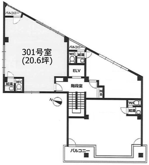 小野ビル301 間取り図