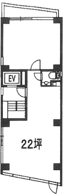 有明家ビル4F 間取り図