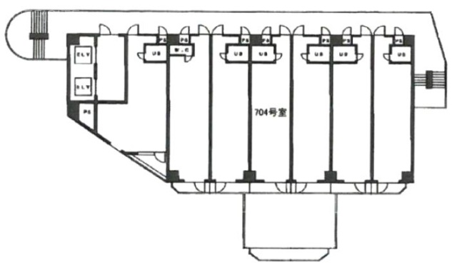 INOビル大崎704 間取り図