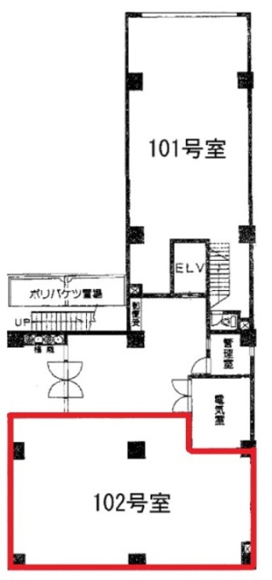 グローリア初穂平河町102 間取り図