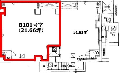 高円寺YKテラスB101 間取り図