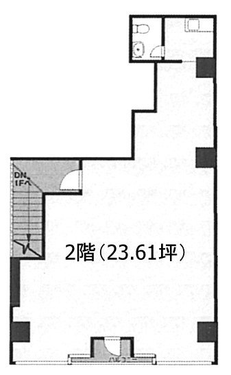 高田馬場ファミリービル201 間取り図