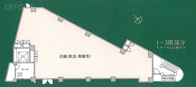 南麻布セントレ1F 間取り図