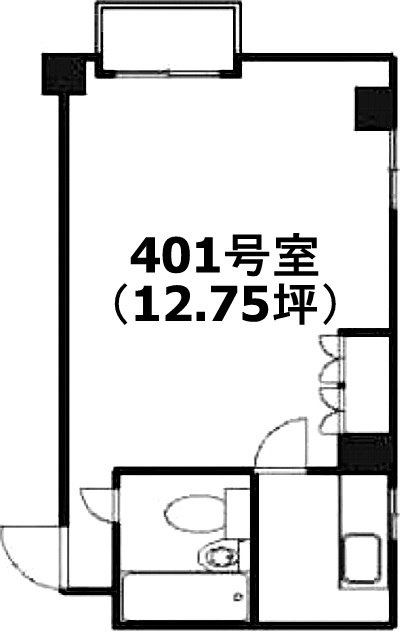 五月女(さおとめ)ビル401 間取り図