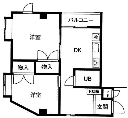 内海ビルⅢビル205 間取り図