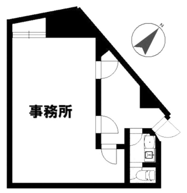 西早稲田ビルB2F 間取り図