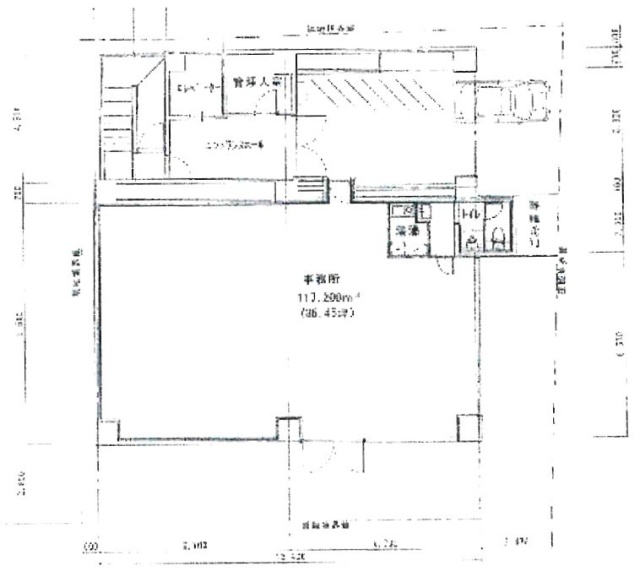 サンフラットあけぼの末吉1F 間取り図