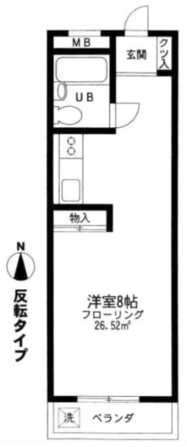 第8日東ビル205 間取り図