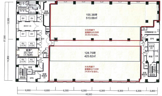 シーフォートスクエアセンタービル8F 間取り図