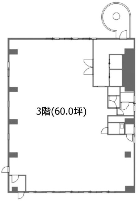 初音森ビル3F 間取り図