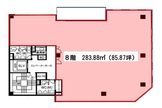 横浜弁天通第一生命ビル8F 間取り図