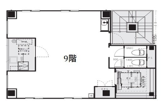 パインコート日本橋9F 間取り図