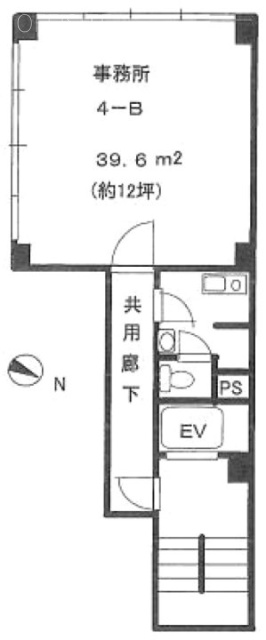 幸運堂ビルB 間取り図