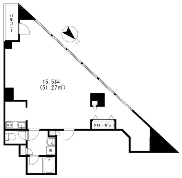 第一芝一丁目ビル3F 間取り図