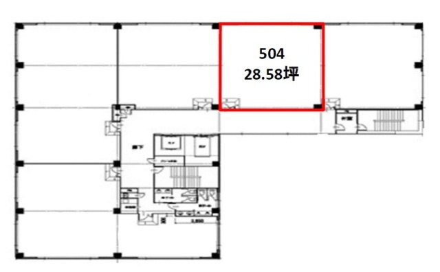 ウェルネスキューブ大宮504 間取り図