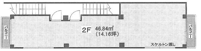 New River(ニューリバー)ビル2F 間取り図