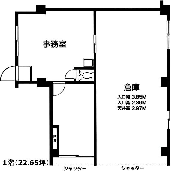 増田ビル1F 間取り図