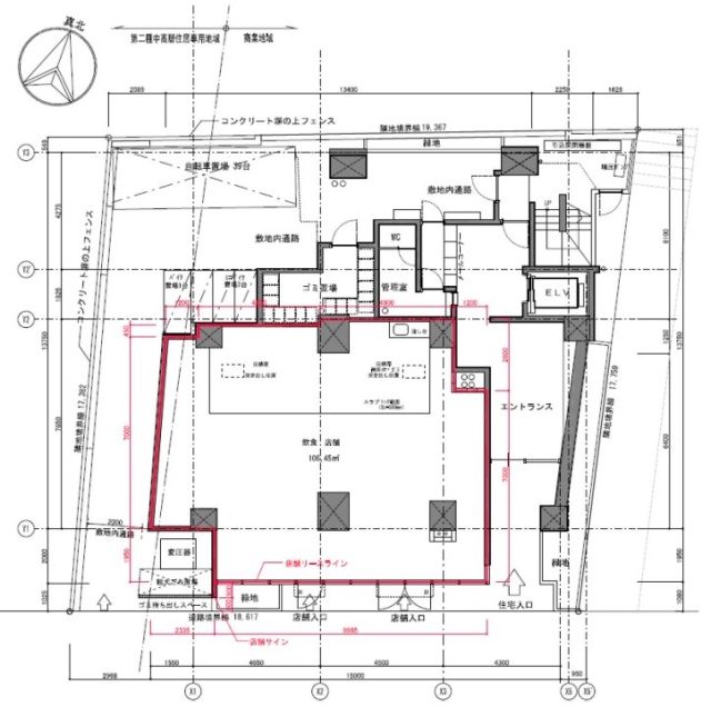 ジオエント原宿1F 間取り図