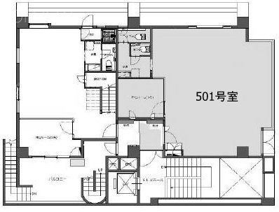 四谷荒木町スクエア501 間取り図