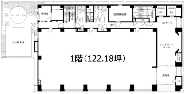 京橋YSビル1F 間取り図