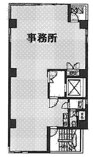 銀座中川ビル3F 間取り図