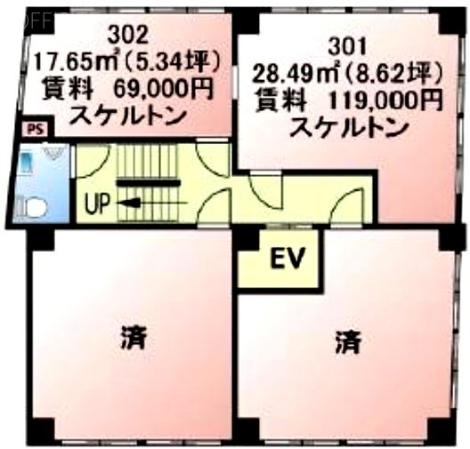 西武会館301 間取り図