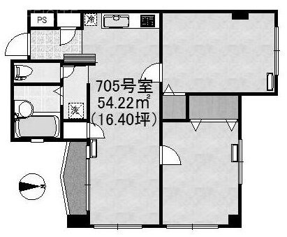 ステラハイム神山705 間取り図