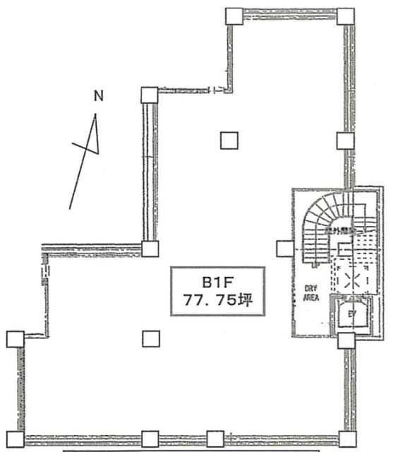 カスタリア三宿ビルB1F 間取り図