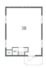 Urban Ebisu Studio(アーバンエビススタジオ)ビル3B 間取り図