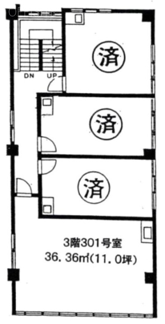 東銀座ビル301 間取り図