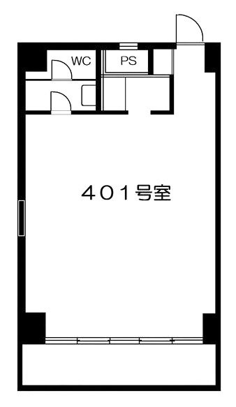 シェーンレーベン吉田401 間取り図