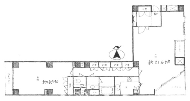 レガリア東麻布501 間取り図