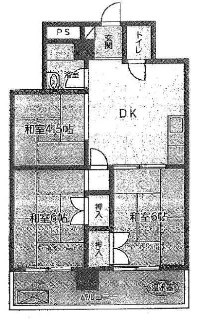 寛永寺坂ハイム402 間取り図