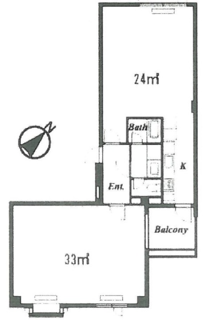 新南平台マンション702 間取り図