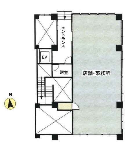大堀ビル1F 間取り図