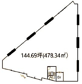 王子新扇屋ビル4F 間取り図