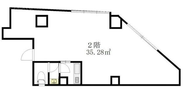 高円寺かねこやビル2F 間取り図