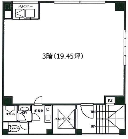 西日暮里STビル3F 間取り図