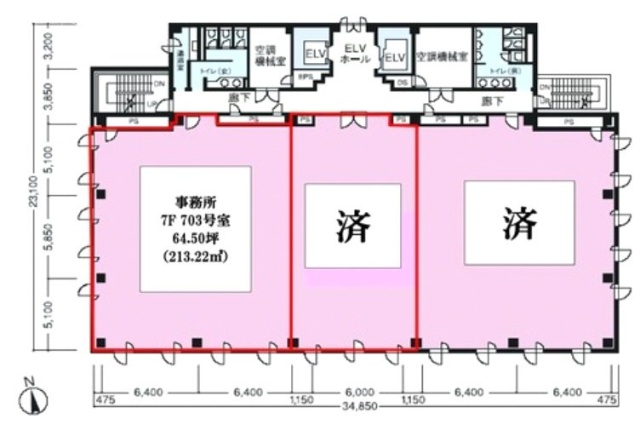 西台NCビル703 間取り図