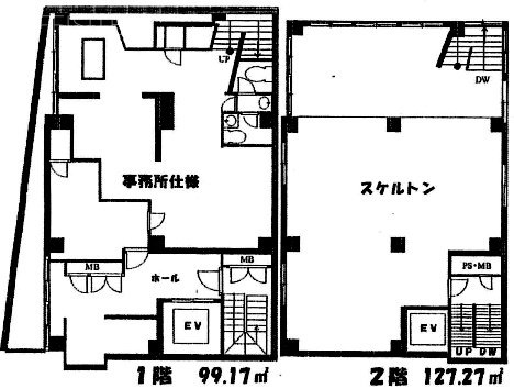 レイコロロ1F～2F 間取り図