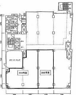 小田急西新宿ビル205 間取り図