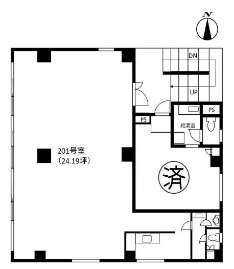 椙村(すぎむら)ビル201 間取り図