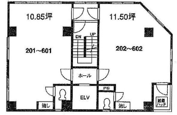第一電建ビル502 間取り図