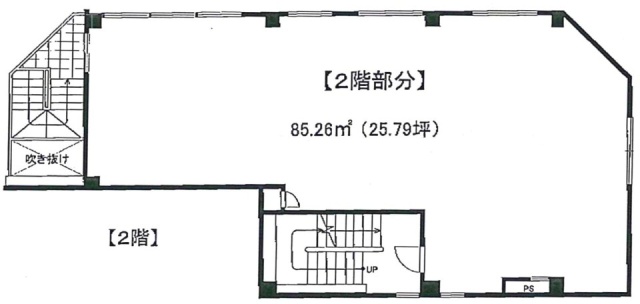 クレッセントビル2F 間取り図