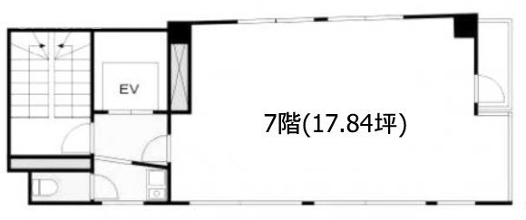 第二大盛丸平河町ビル7F 間取り図