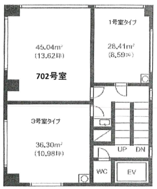 第三東栄ビル702 間取り図