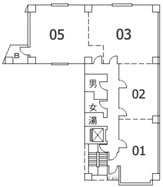 山萬ビル401・402 間取り図
